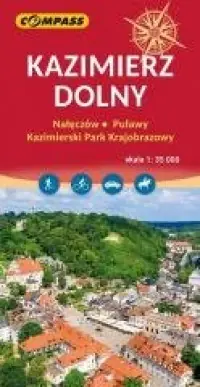 Mapa - Kazimierz Dolny. Nałęczów, Puławy, Kazimierski Park Krajobrazowy Ekspresowa dostawa