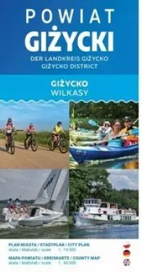 Wysoka jakość Mapa turystyczna - Giżycko/Powiat Giżycki