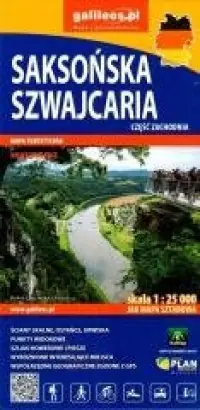 Mapa - Saksońska Szwajcaria cz. zachodnia 1:25 000 Tani