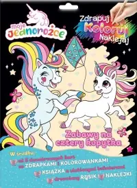 Oferta Moje Jednorożce. Zdrapuj, koloruj, naklejaj. Zabawy na cztery kopytka