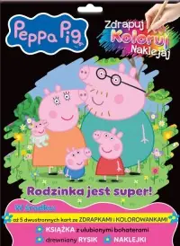 Peppa Pig. Zdrapuj, koloruj, naklejaj. Rodzinka jest super! Niska cena