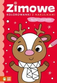 Zimowe kolorowanki z naklejkami Renifer i przyjaciele Wybór klientów