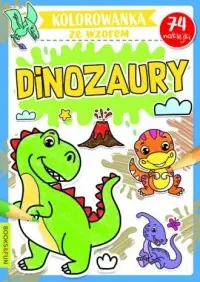 Obniżka ceny Dinozaury. Kolorowanka ze wzorem