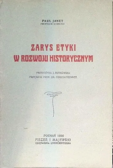 Tani Zarys etyki w rozwoju historycznym 1926 r.