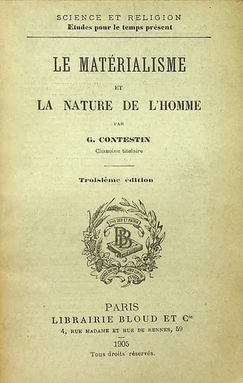 Le Materialisme et La Nature De L Homme 1905 r Ostatnie sztuki