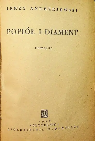 Nowość Popiół i diament 1948 r.