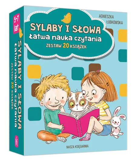 Sylaby i słowa. Łatwa nauka czytania - zestaw 20 książek Bestseller