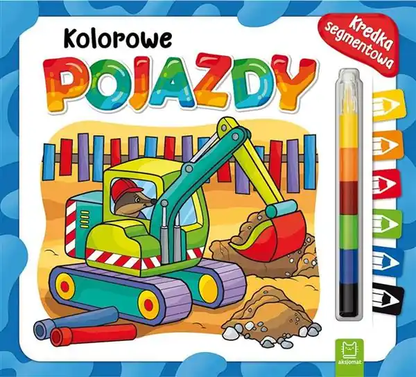 KOLOROWE POJAZDY. KREDKA SEGMENTOWA Niska cena