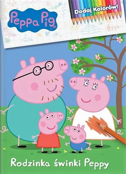 Promocja PEPPA PIG. DODAJ KOLORÓW! NR 3. RODZINKA ŚWINKI…