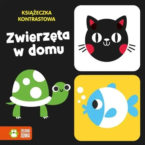 Książeczka kontrastowa Zwierzęta w domu Darmowy zwrot