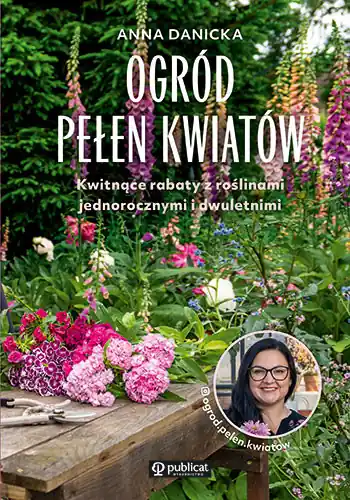 Ogród pełen kwiatów. Kwitnące rabaty z roślinami jednorocznymi i dwuletnimi Rabat