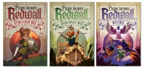 Super okazja Pakiet Redwall: Bitwa o Rudy Mur + Kraina Kwiatu i Mchu + Mattimeo