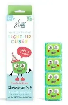 Kostki sensoryczne świecące w wodzie Christmas - Glo Pals Szybka wysyłka