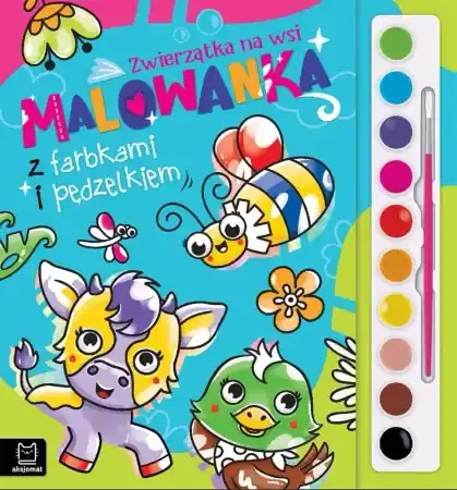Nowy Malowanka z farbkami i pędzelkiem. Zwierzątka - Agata Kaczyńska