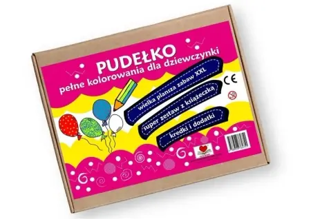 Pudełko pełne kolorowania dla dziewczynki - Agnieszka Wileńska Premium