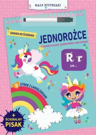 Obniżka ceny Małe bystrzaki. Zadania do ścierania. Jednorożce - praca zbiorowa