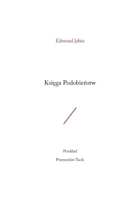 Księga Podobieństw - Edmond Jabes Oferta czasowa