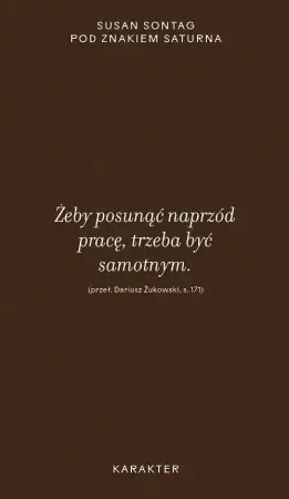Niska cena Pod znakiem Saturna - Susan Sontag